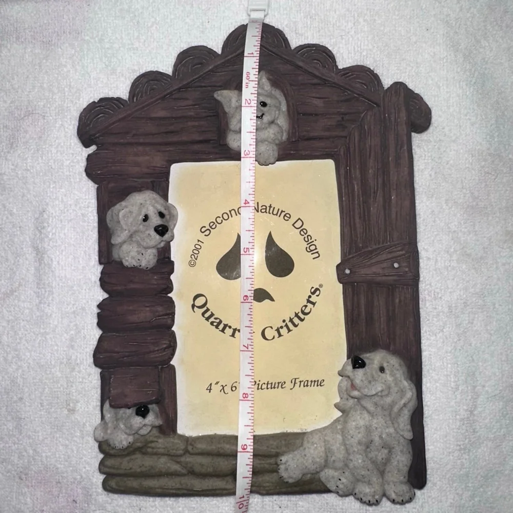 NOS Vintage 2001 Second Nature Design Quarry Critters 4x6 Photo Picture Frame